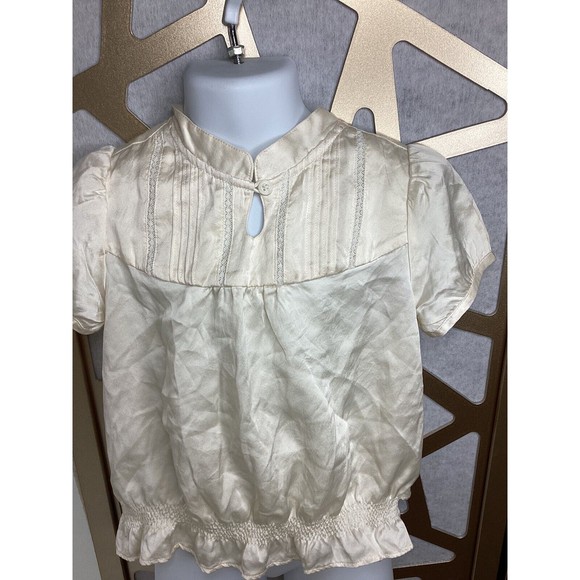 GIRLS GAP EDENS BOUQUET JANIE AND JACK DRESS TOPS blouses WHITE IVORY LOT sz 4 5 - Picture 6 of 14